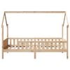 vidaXL Kids' House Bed Frame without Mattress 90x190 cm Single Pine