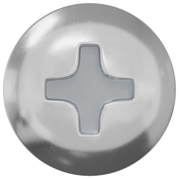 vidaXL Wood Screws 2 pcs Silver M4 x 20 mm Steel