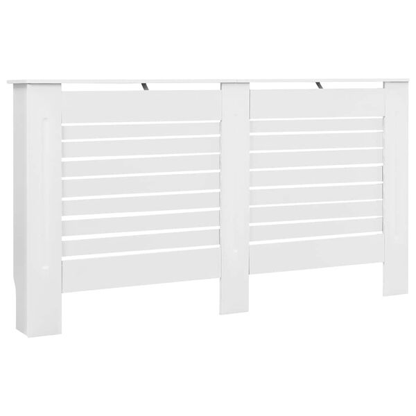 vidaXL Radiator Cover White 152x19x81.5 cm MDF