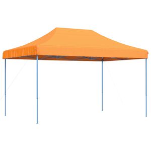 vidaXL Party Tent Orange with Blue Frame Oxford Fabric