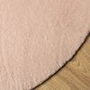 vidaXL Rug HUARTE Short Pile Soft and Washable Blush &Oslash; 120 cm
