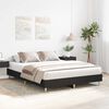 vidaXL Bed Frame No Mattress Black 140x200 cm Engineered Wood