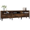 vidaXL TV Cabinet Smoked Oak 150x30x44.5 cm Engineered Wood