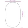 vidaXL Wall Mirror Black 80x50 cm