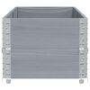 vidaXL Garden Planter Grey 150x50 cm Solid Wood Pine