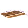vidaXL Rectangular Table Top 60x80 cm 15-16 mm Solid Reclaimed Wood