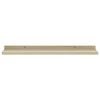vidaXL Wall Shelves 4 pcs White and Sonoma Oak 60x9x3 cm
