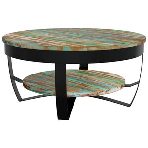 vidaXL Coffee Table Solid Reclaimed Wood 65x32 cm