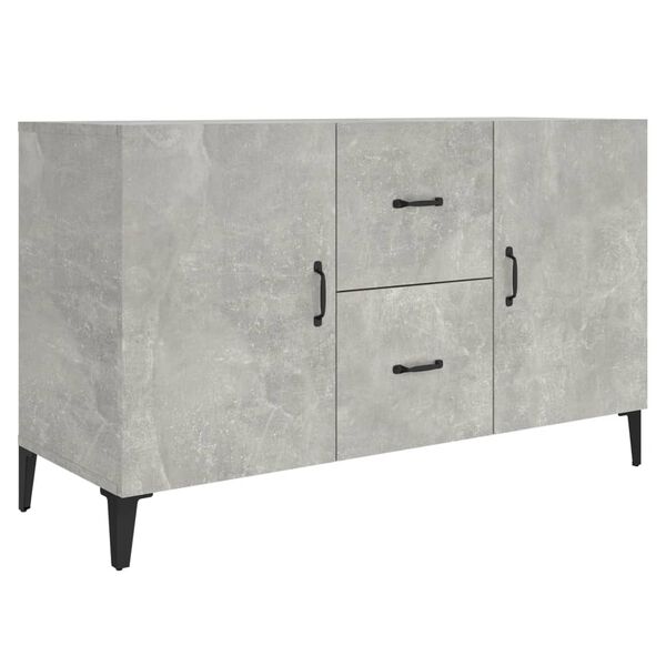 vidaXL Sideboard Concrete Grey 100x36x60 cm Engineered Wood