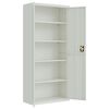 vidaXL File Cabinet Light Grey 90x40x200 cm Steel