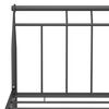 vidaXL Bed Frame without Mattress Black Metal 100x200 cm