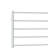 vidaXL Metal Bed Frame without Mattress with Headboard White 107x203cm