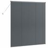 vidaXL Window Blind with Curtains Manual Dark grey Aluminium