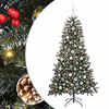 vidaXL Artificial Christmas Tree with 300 LEDs with Stand Green 180 cm
