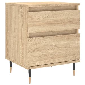 vidaXL Bedside Cabinet Sonoma Oak 40x35x50 cm Engineered Wood