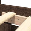 vidaXL Bed Frame with Headboard without Mattress Brown Oak 160x200 cm