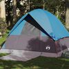 vidaXL Camping Tent Dome 4-Person Blue Waterproof