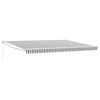 vidaXL Retractable Awning Anthracite and White 4 x 2 m