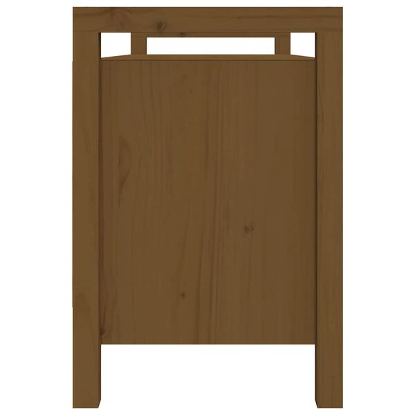 vidaXL Hall Bench Honey Brown 110x40x60 cm Solid Wood Pine