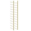 vidaXL Wall Mounted Wine Rack for 36 Bottles 2 pcs Gold Iron