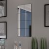 vidaXL Frameless Mirror Tiles Glass 16 pcs 20.5 cm