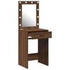 vidaXL Dressing Table Brown Oak 50 x 41 x 135 cm Engineered wood