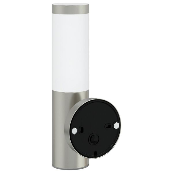 vidaXL Outdoor Wall Light Silver 15 x 7.5 x 33 cm Stainless steel