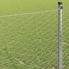 vidaXL Hexagon Fence Silver 1.6 x 25 m Galvanised steel