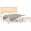 vidaXL Bed Frame | Natural Wood | Solid Pine Wood | King Size | Bed Frame