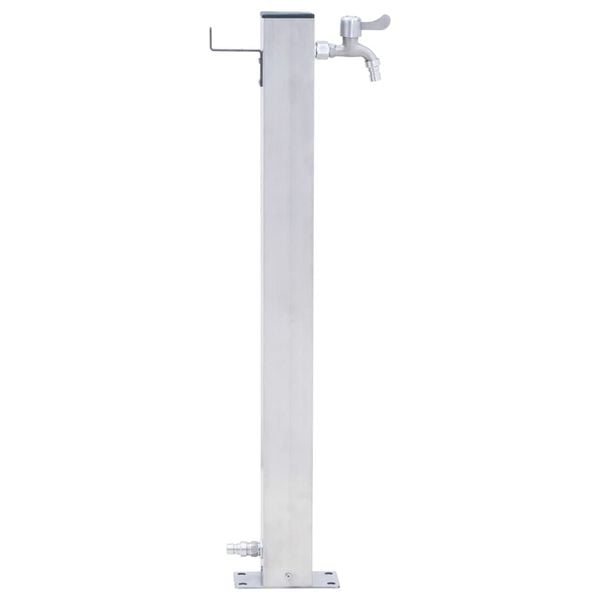 vidaXL Garden Water Column 60 cm Stainless Steel Square