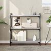 vidaXL Bookcase 3-Tier Grey Sonoma 80x30x86 cm Engineered Wood