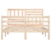 vidaXL Bed Frame without Mattress Solid Wood 140x200 cm