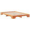 vidaXL Bed Frame Brown 140 x 220 cm Solid Pine Wood