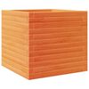 vidaXL Garden Planter Wax Brown 50x50x46 cm Solid Wood Pine