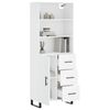 vidaXL Highboard White 69.5x34x180 cm Engineered Wood