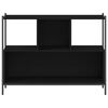 vidaXL Bookcase Black 102x28x77.5 cm Engineered Wood