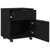 vidaXL File Cabinet Black Oak 45 x 38 x 54 cm Engineered Wood