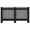 vidaXL Radiator Cover Black 152x19x81.5 cm MDF