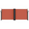 vidaXL Retractable Side Awning Terracotta 100x1000 cm