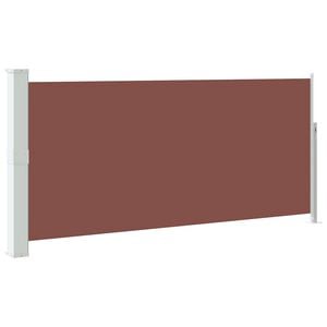 vidaXL Retractable Side Awning 140 x 300 cm Brown