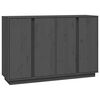 vidaXL Sideboard Grey 120x35x80 cm Solid Wood Pine