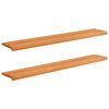 vidaXL Window Sills 2 pcs Light Brown 160 x 30 x 2 cm Solid Beech Wood