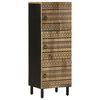 vidaXL Highboard 40x33,5x110 cm Solid Rough Wood Mango