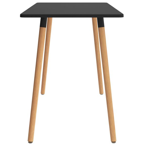vidaXL Dining Table Black 120x60x75 cm Metal