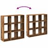 vidaXL Room Divider Bookcase Old Wood 102x29x103.5 cm Engineered Wood