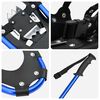vidaXL 3 in 1 Snowshoes Blue and Black 25 inches Aluminum and HDPE
