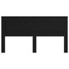 vidaXL Headboard with Headboard Black Oak 200 cm Engineered Wood