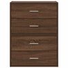 vidaXL Cabinets with 2 Drawers 2 pcs Brown Oak 60x31x40 cm Engineered Wood