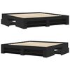 vidaXL Bed Frame without Mattress Black 180x200 cm Super King Engineered Wood