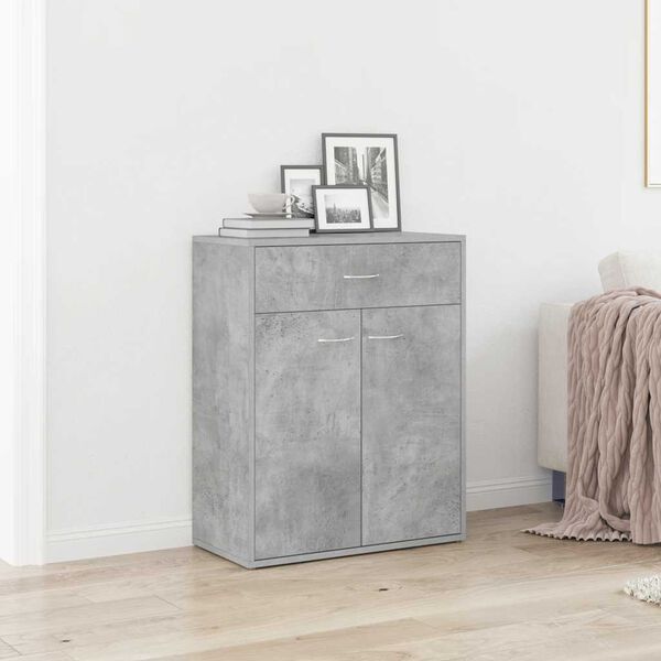 vidaXL Sideboard Concrete Grey 60x30x75 cm Engineered Wood